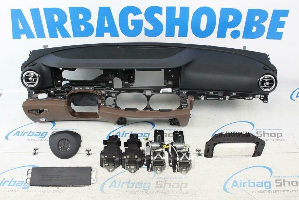 Airbag kit Tableau de bord noir brun Mercedes Classe E W213, Enlèvement ou Envoi, Utilisé