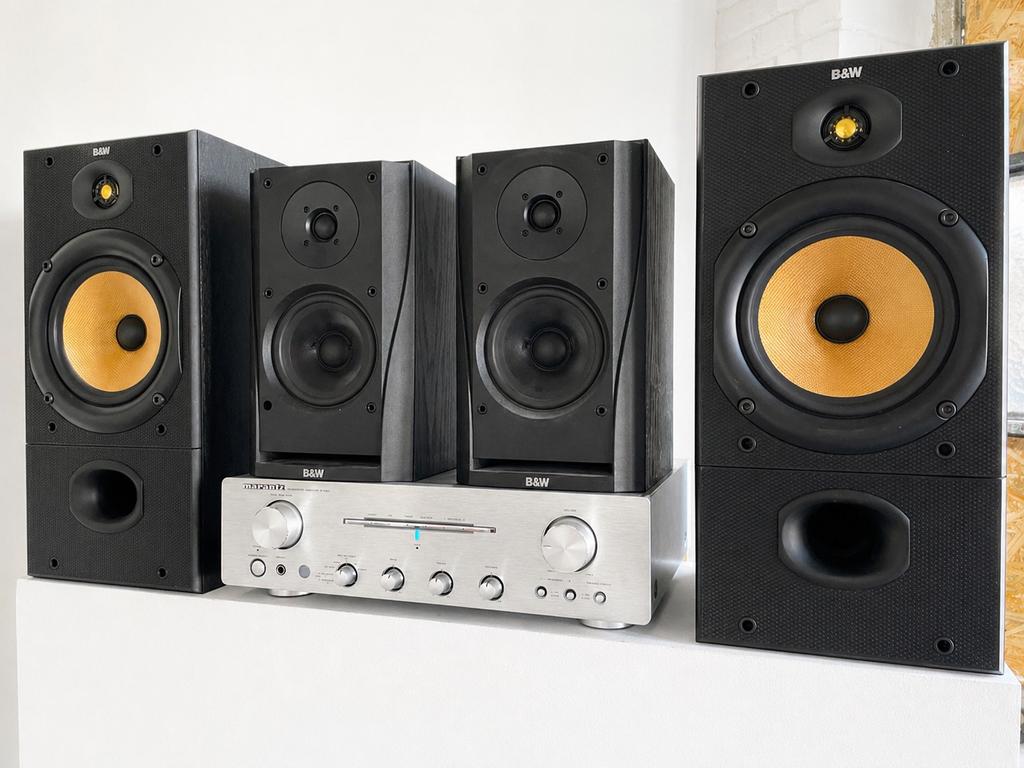 Hoogwaardig hifi-systeem - Marantz PM 7001 & B&W, Audio, Tv en Foto, Luidsprekerboxen, Ophalen of Verzenden, Zo goed als nieuw