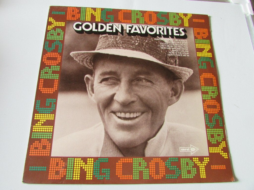 BING CROSBY ; GOLDEN FAVORITES ; LP, Gebruikt, Ophalen of Verzenden, Complilatie, 12 inch