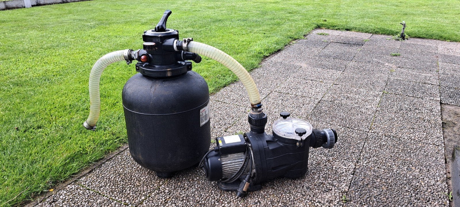 Doughboy zandfiter met zwembadpomp voor zwembad, Ophalen, Gebruikt, Zwembadpomp