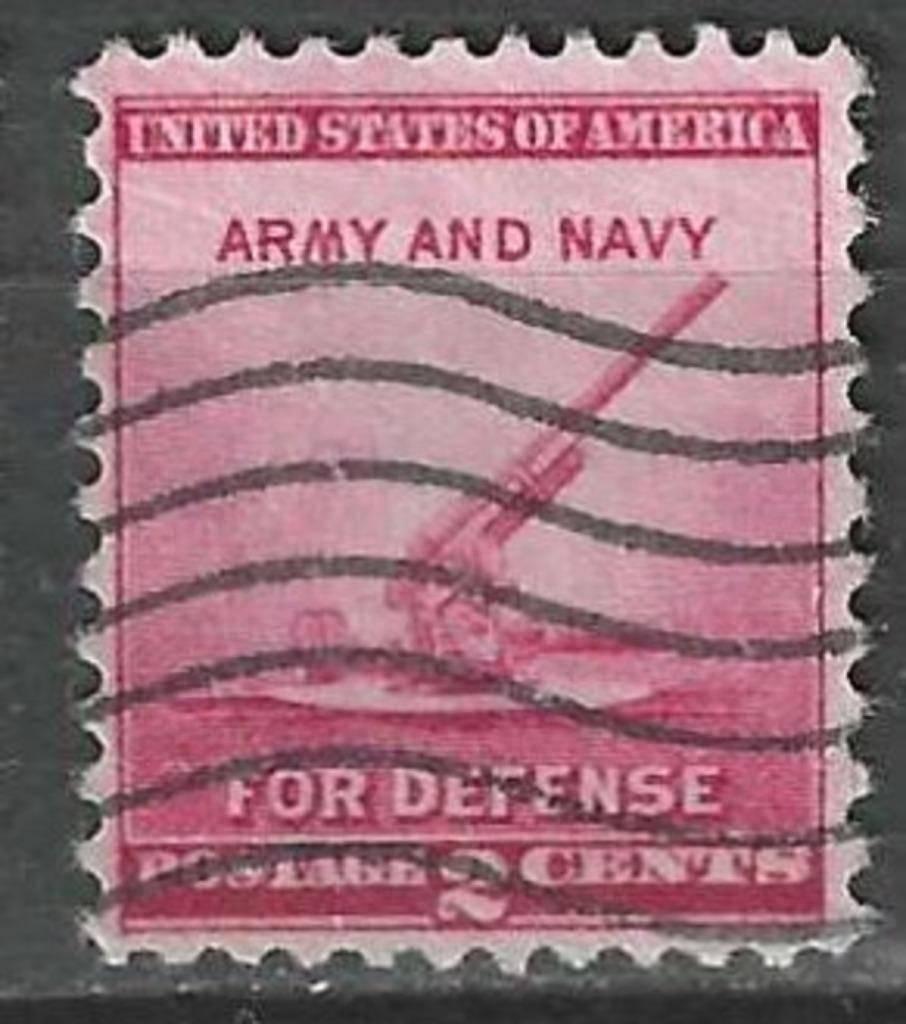 États-Unis 1940 - Yvert 452 - Canon antiaérien (ST), Timbres & Monnaies, Timbres | Amérique, Affranchi, Envoi