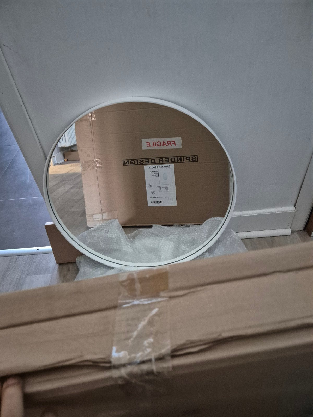 Miroir métal Spinder Design 60cm, Enlèvement, Neuf