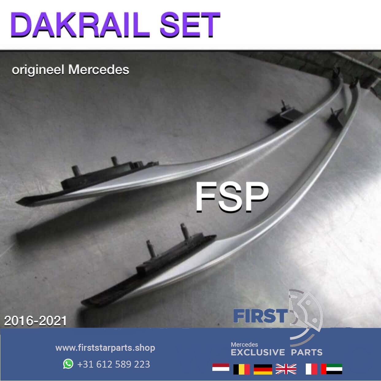 W253 GLC DAKRAIL SET ORIGINEEL Mercedes DAK RAILS LINKS+RECH