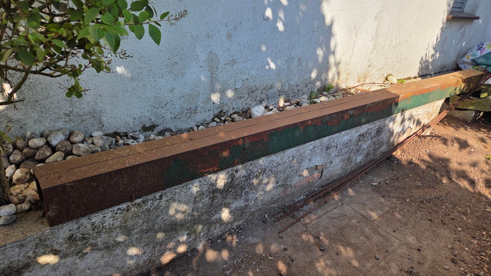 Ijzeren balk, 3 meter lang, 11x12 cm, Doe-het-zelf en Bouw, Ophalen, Gebruikt, IJzer