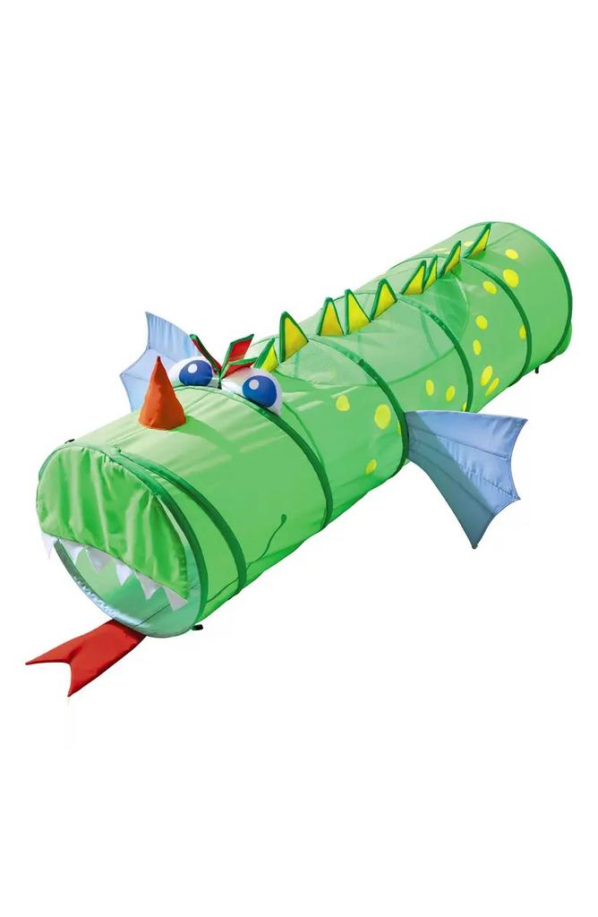 Haba 'Croco Kuno' Draak kruip Tunnel, Kinderen en Baby's, Ophalen of Verzenden, Zo goed als nieuw