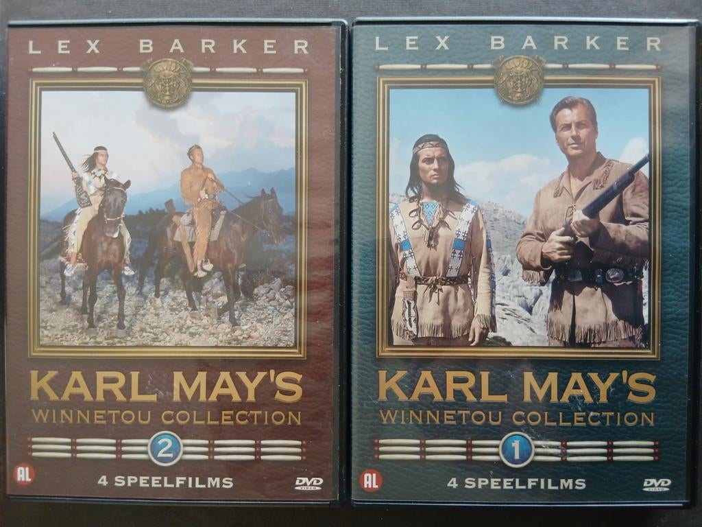 Karl May's Winnetou Collection (set 1 & 2) Lex Barker, 1960 tot 1980, Alle leeftijden, Ophalen of Verzenden, Zo goed als nieuw