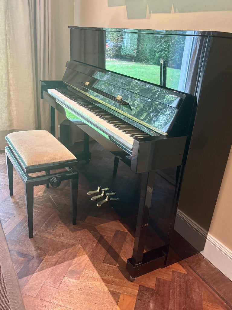 Zwarte kawai buffet piano, Muziek en Instrumenten, Piano's, Ophalen, Gebruikt, Zwart, Piano