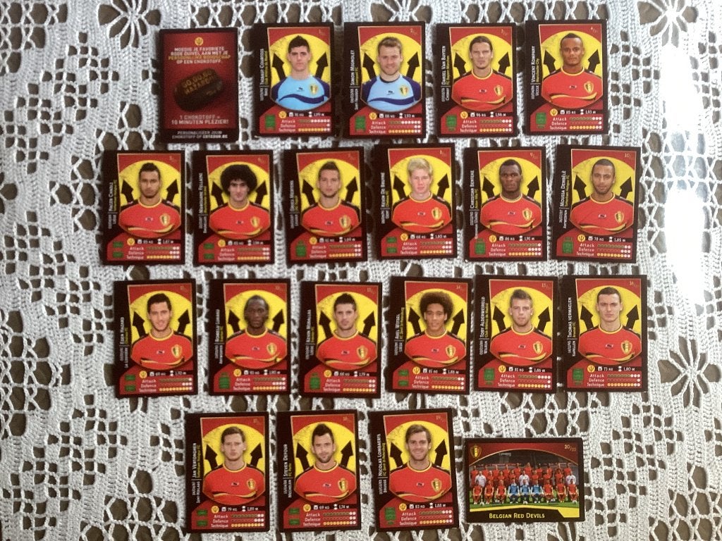 Volledige reeks oude Rode Duivels chromos panini Cote D’or, Enlèvement ou Envoi, Utilisé