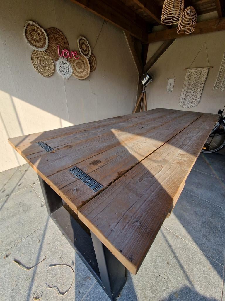 Tuintafel van steigerhout, Ophalen