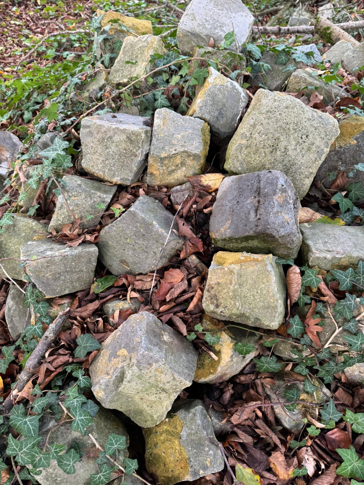 Kasseien 16m2, Jardin & Terrasse, Enlèvement, Comme neuf, Gris, Rocher