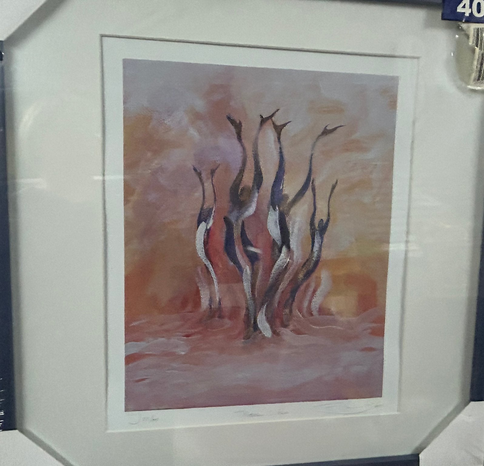 Litho « Le paradis est là » François Blommaerts N51/100, Enlèvement, Encadré
