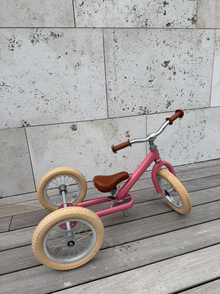 Trybike 2 in 1 loopfiets driewieler vintage pink, Ophalen, Zo goed als nieuw