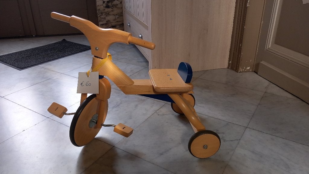tricycle en bois, Enlèvement, Comme neuf, Véhicule à pédales