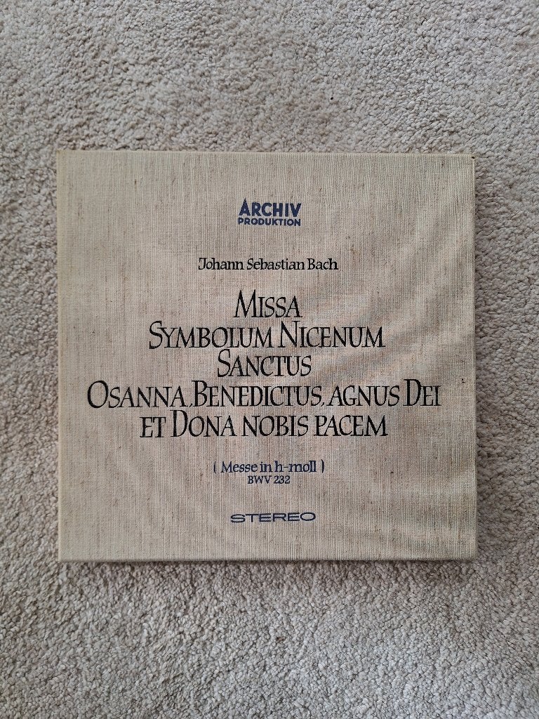 Vinylpaten box Messe in H-moll JS Bach, Cd's en Dvd's, Boxset, Ophalen of Verzenden, Zo goed als nieuw, 12 inch