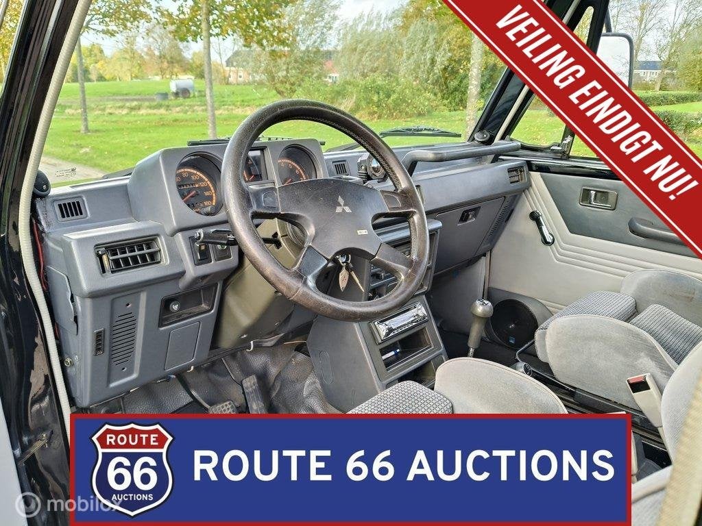 Mitsubishi Pajero 2.6 Canvas Top | 1987 | Route 66 Auctions, Auto's, Zwart, Bedrijf, Handgeschakeld, Overige carrosserie