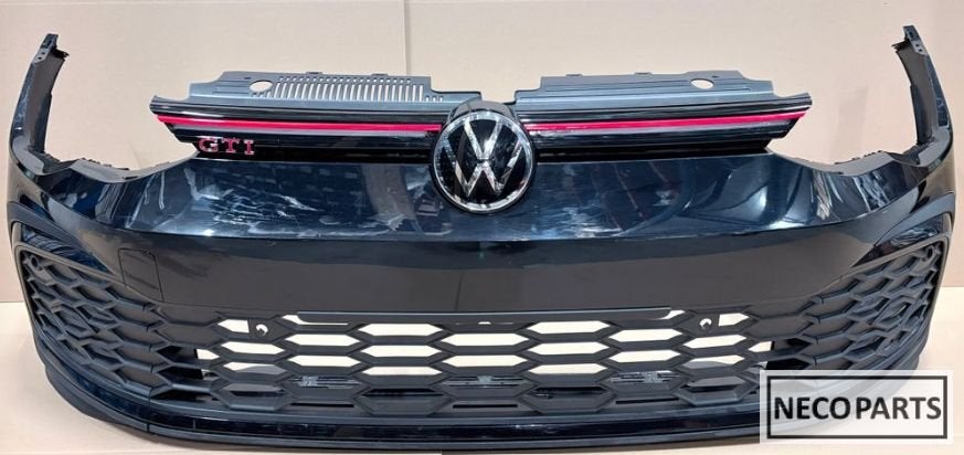 VW GOLF 8 GTI VOORBUMPER ORIGINEEL ALLES LEVERBAAR!!!, Volkswagen, -, Utilisé, -