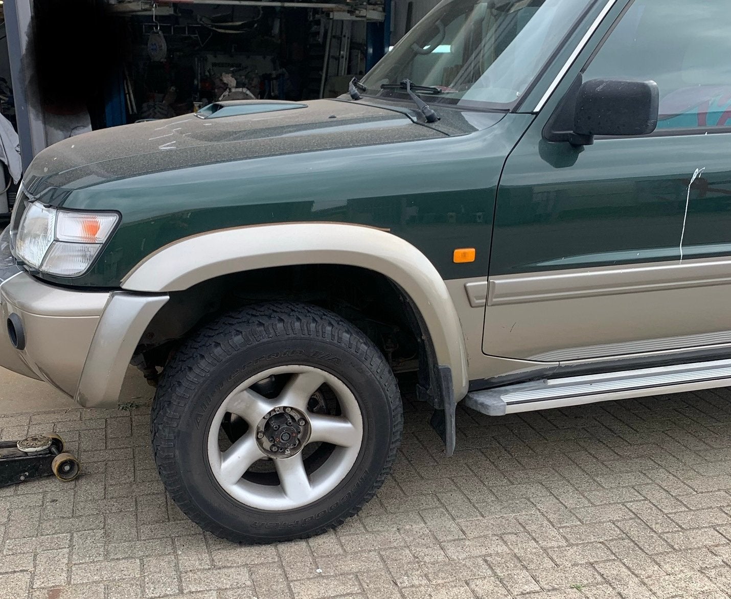 4x4 Borbet velgen 18x8 Nissan Patrol, Mitsubishi, Toyota, Ophalen, 18 inch, Gebruikt, Velg(en)