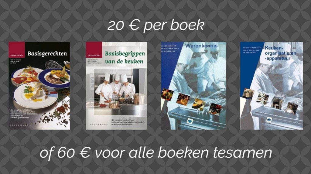 4 STUDIEBOEKEN voor KOKS IN OPLEIDING, Boeken, Kookboeken, Zo goed als nieuw, Ophalen of Verzenden