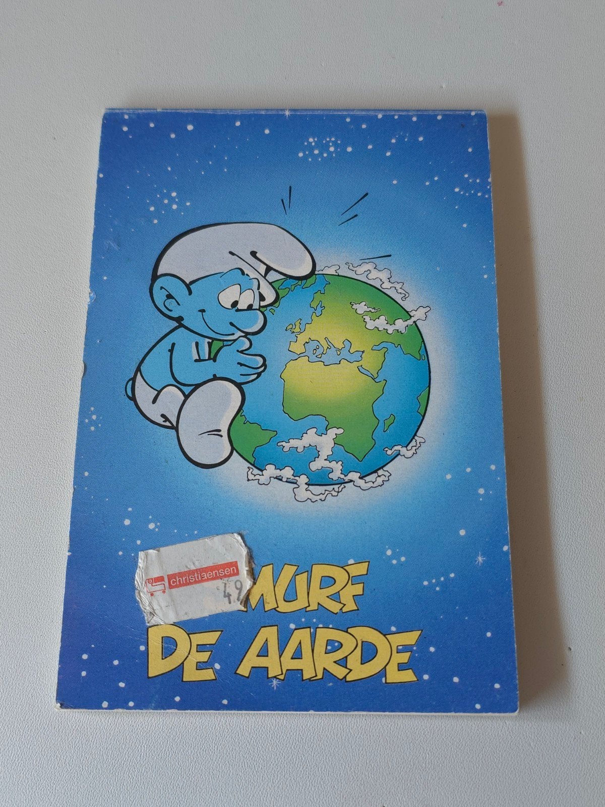 Ancien bloc-notes vintage Schtroumpf avec terre, Verzamelen, Smurfen, Zo goed als nieuw, Overige typen, Overige Smurfen, Verzenden