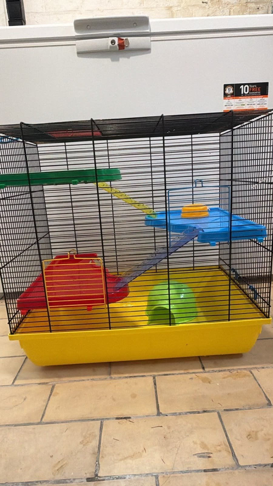 Grote hamsterkooi / knaagdierenkooi met accessoires, Dieren en Toebehoren, Ophalen, Gebruikt, Kooi, Hamster