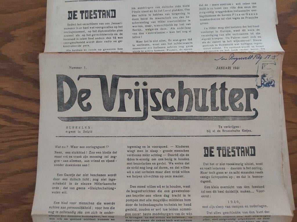 Verzet Weerstand Pers Oorlog Guerre België Belgique 1940 GL, Verzenden, 1940 tot 1960, Tijdschrift