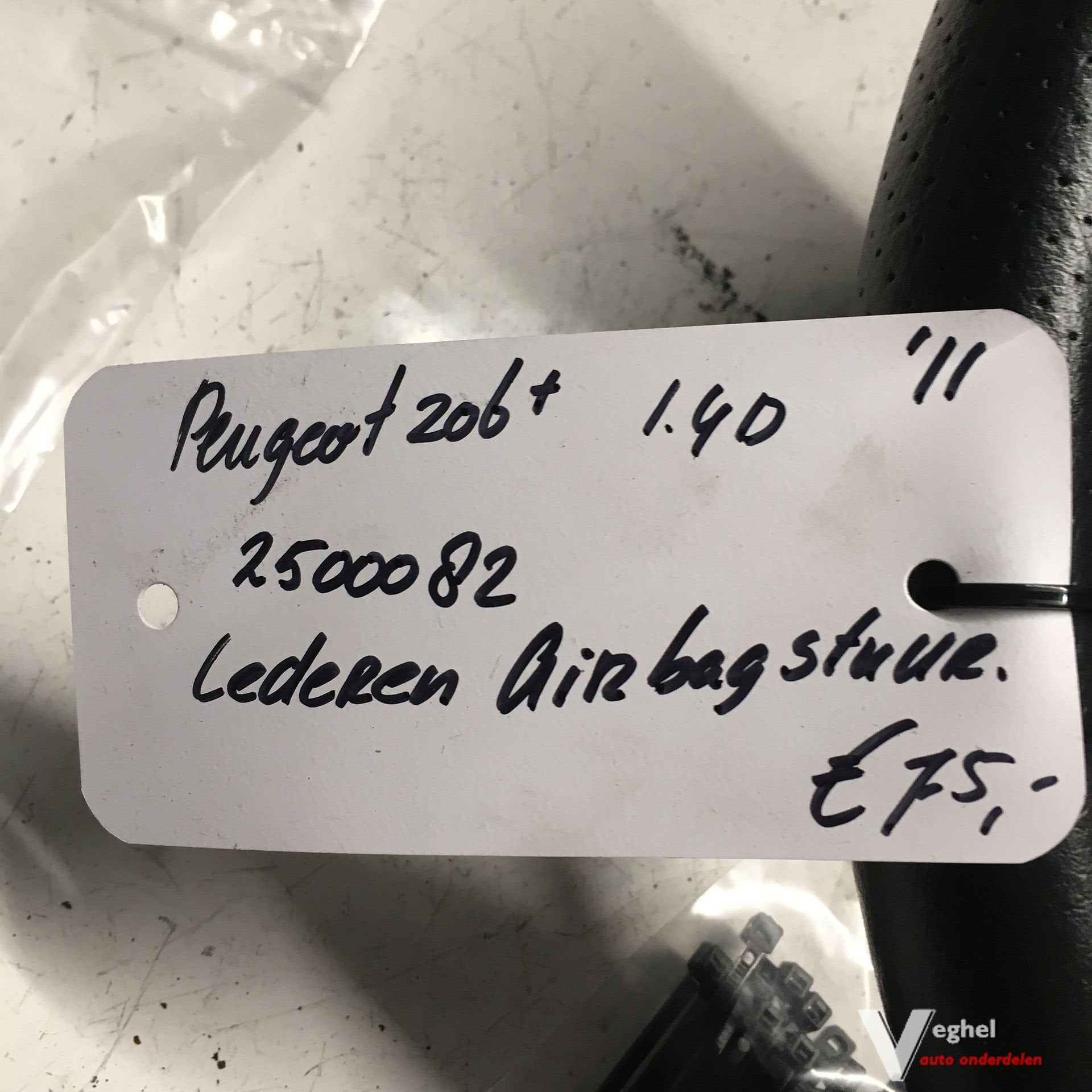 Peugeot 206+ 2011   Lederen Airbag Stuur, Auto-onderdelen, Besturing, Gebruikt, Ophalen of Verzenden