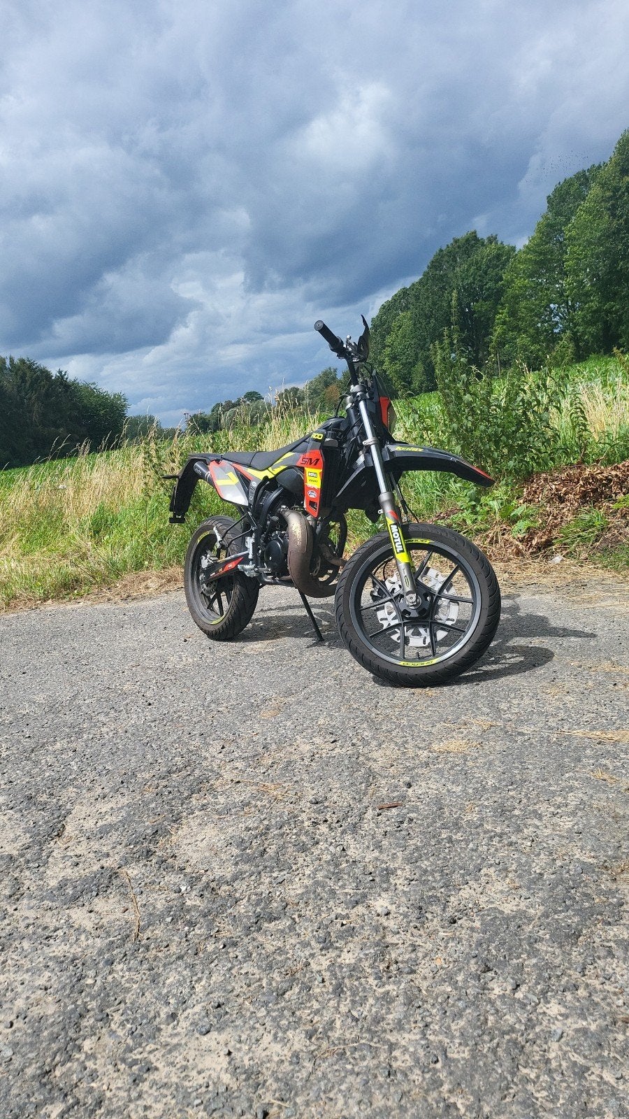 scherco sm 50, Fietsen en Brommers, Brommers | Crossbrommers, 6 versnellingen, 50 cc, Ophalen, Overige merken