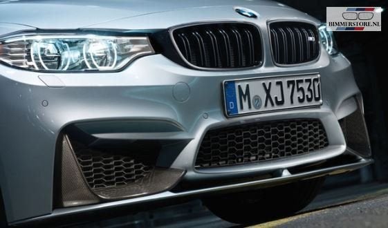 M Performance mat zwart voorbumper lip spoiler set nieuw BMW, Neuf, -, Origine de la pièce connue, Haillon arrière