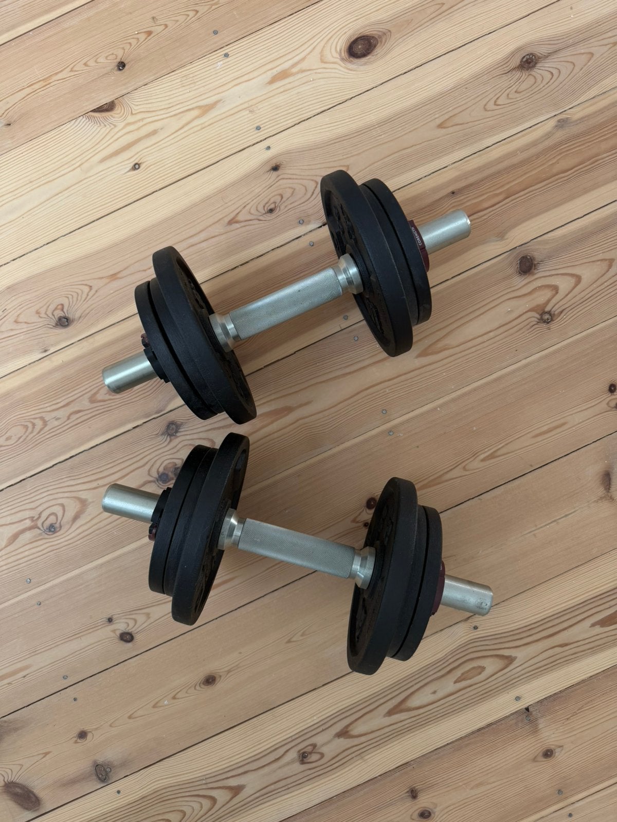 2 haltères DOMYOS 10 kg, Ophalen, Zo goed als nieuw, Dumbbell