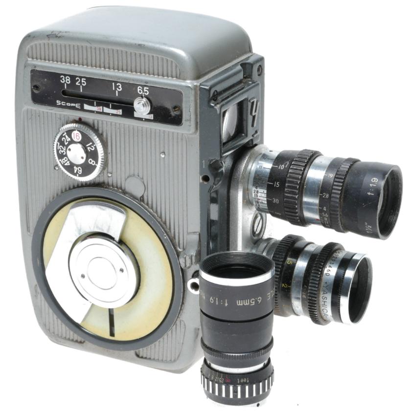 Yashica 8T Dubbele 8mm Cine Film Camera  Groothoeklenzen, Ophalen of Verzenden, 8mm, Camera