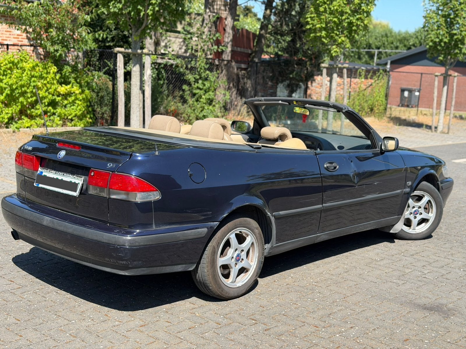 Saab 9-3 2.0 Benzine 150Pk! Bj2003* Cabrio! 318.000KM's!, Auto's, Cabriolet, Bedrijf, Handgeschakeld, Te koop