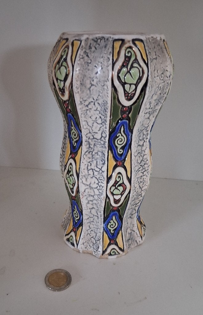 Art nouveau vaas, Ophalen
