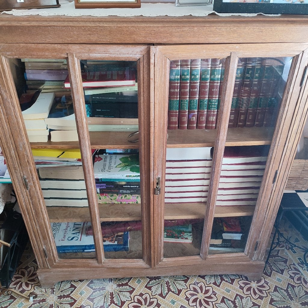 Armoire bibliothèque ou autre fonction, Enlèvement, Utilisé, Chêne, Avec porte(s)