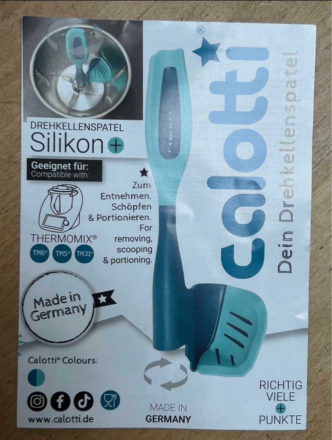 Spatule silicone Thermomix TM 5-6-7-31marque Calotti, Enlèvement, Neuf, Résiste au lave-vaisselle