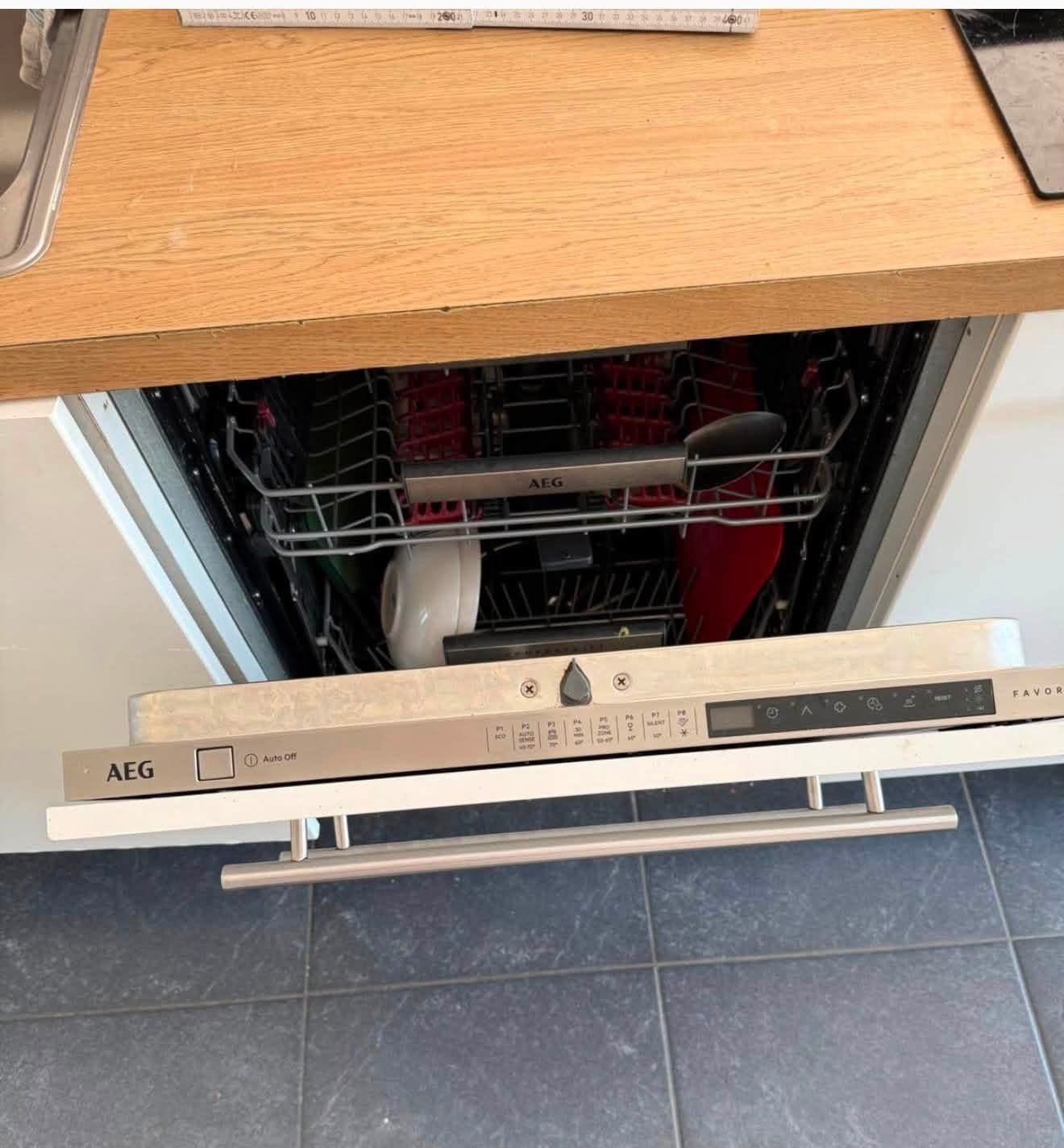 AEG inbouw vaatwasser FSE83800P, Elektronische apparatuur, Ophalen, Zo goed als nieuw, Inbouw