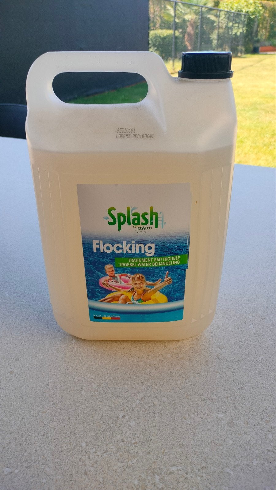 Splash flocking middel zwembad 5l, Tuin en Terras, Bestrijdingsmiddelen, Ophalen, Zo goed als nieuw, Overige soorten