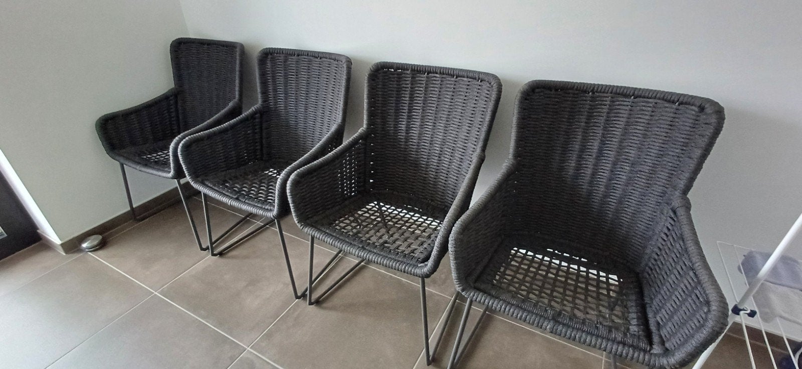 Terraszetels 4 st 4seasons outdoor, Maison & Meubles, Chaises, Enlèvement, Neuf, Gris, Quatre