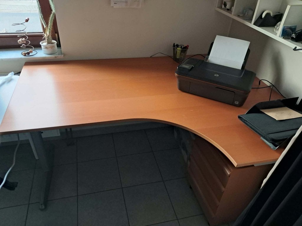 Mooie hoekbureau (IKEA), Huis en Inrichting, Ophalen, Demontabel, 160 cm, Gebruikt