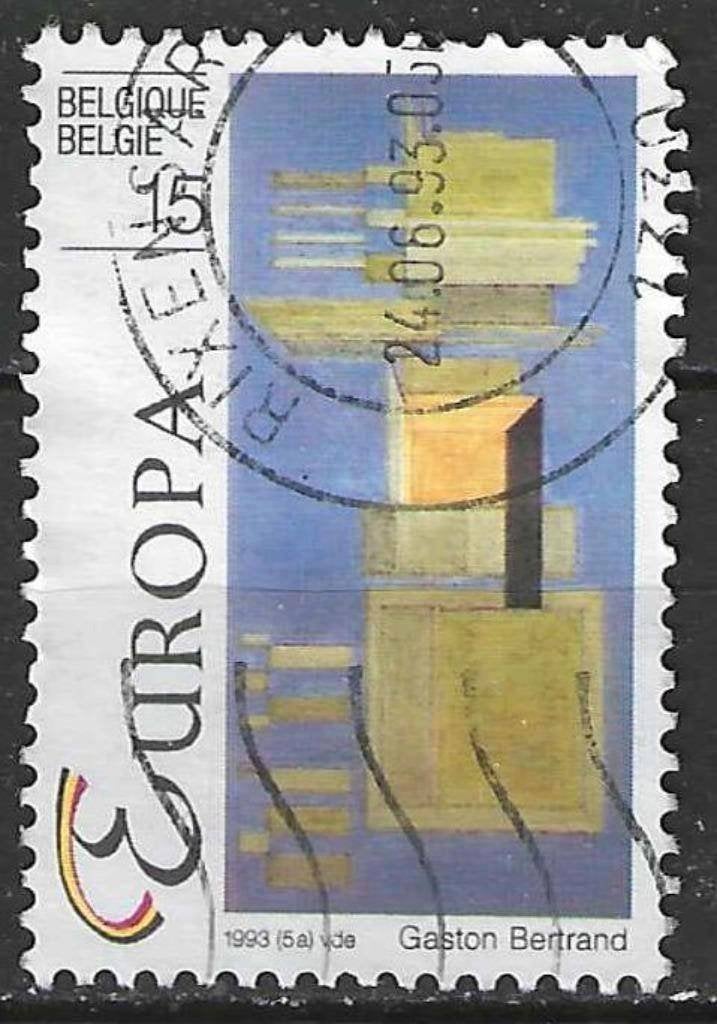 Belgique 1993 - Yvert/OBP 2501 - Art contemporain (ST), Envoi, Affranchi, Oblitéré, Europe