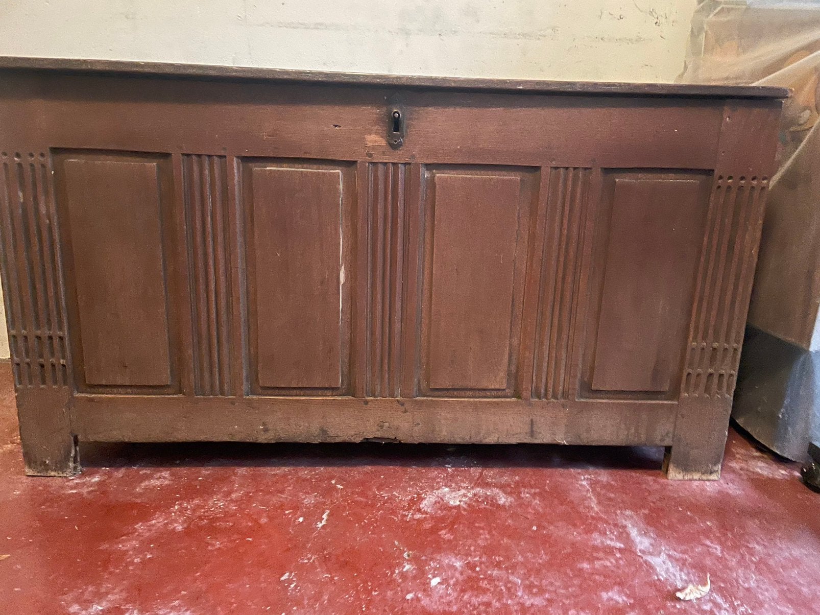 Houten koffer, Ophalen, Gebruikt, 100 tot 150 cm, 75 – 100