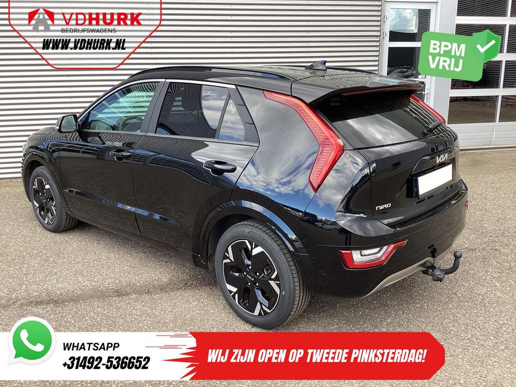 Kia Niro EV 463 km WLTP Pano/ Dealer Onderhouden/ Snellader/, Auto's, Kia, Automaat, USB, Zwart, SUV of Terreinwagen