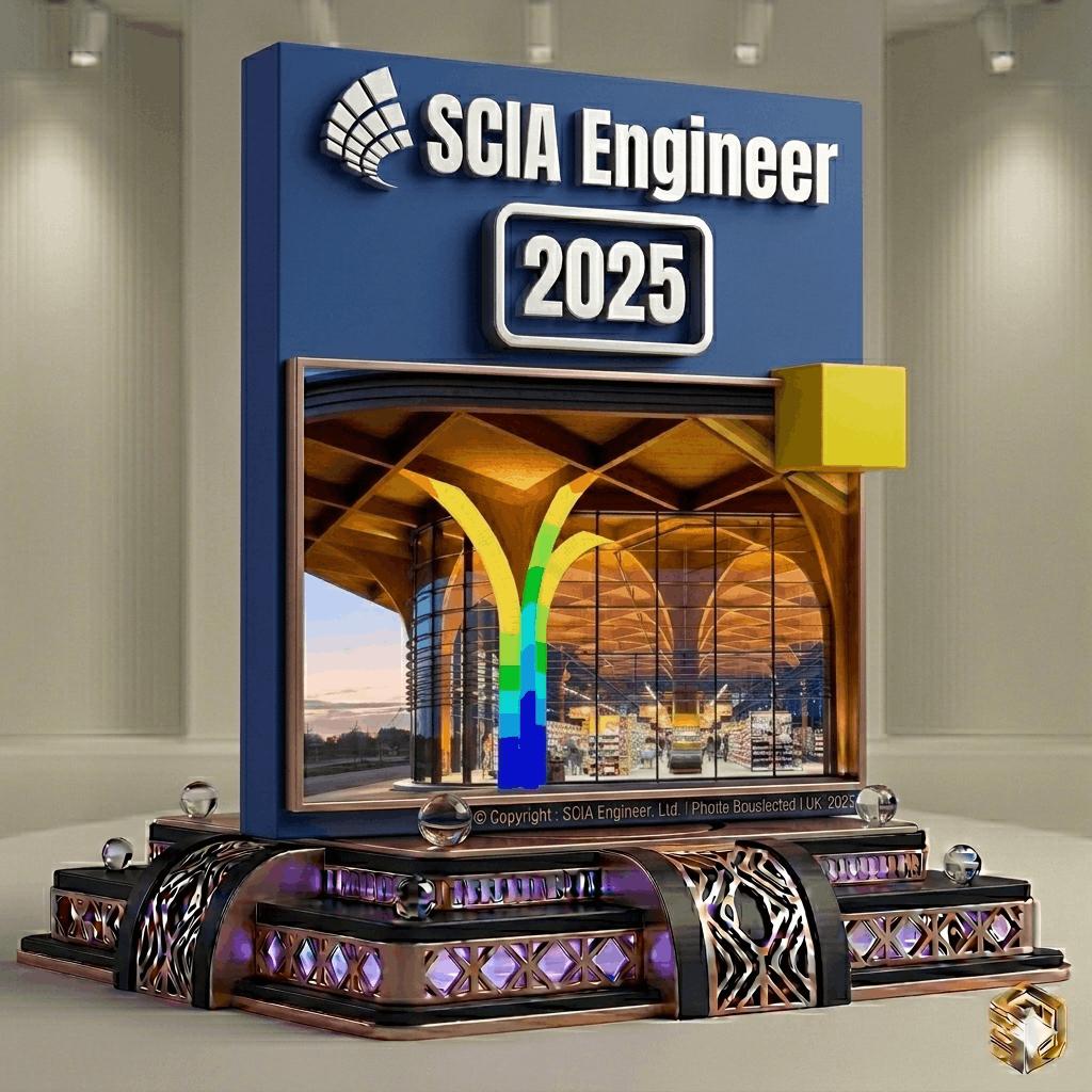 SCIA Engineer 2025 – Geavanceerde structurele analyse, Computers en Software, Ontwerp- en Bewerkingssoftware, Ophalen, Nieuw, Windows