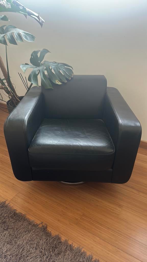 Design zetel 1p, Huis en Inrichting, Fauteuils, Ophalen, Zo goed als nieuw