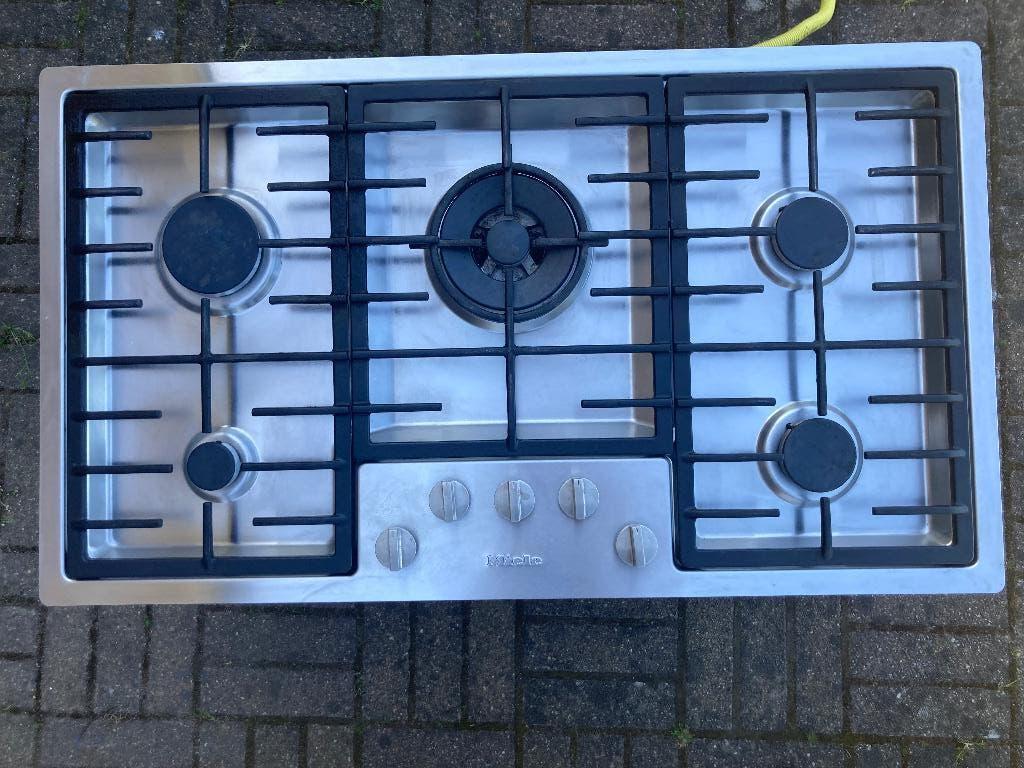Miele kookplaat gas KM 2357, 105 x 892x 512, Ophalen, Zo goed als nieuw, Inbouw, Gas
