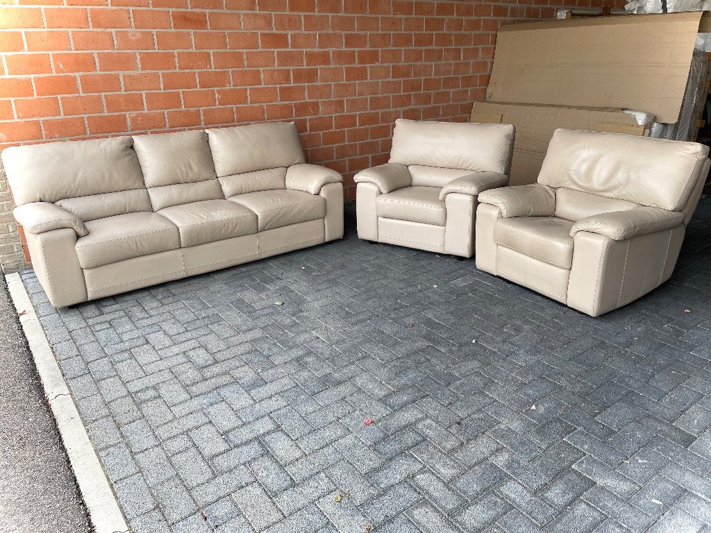 Leder salon 3-1-1 zit / NIEUWSTAAT, Enlèvement, Comme neuf, Cuir