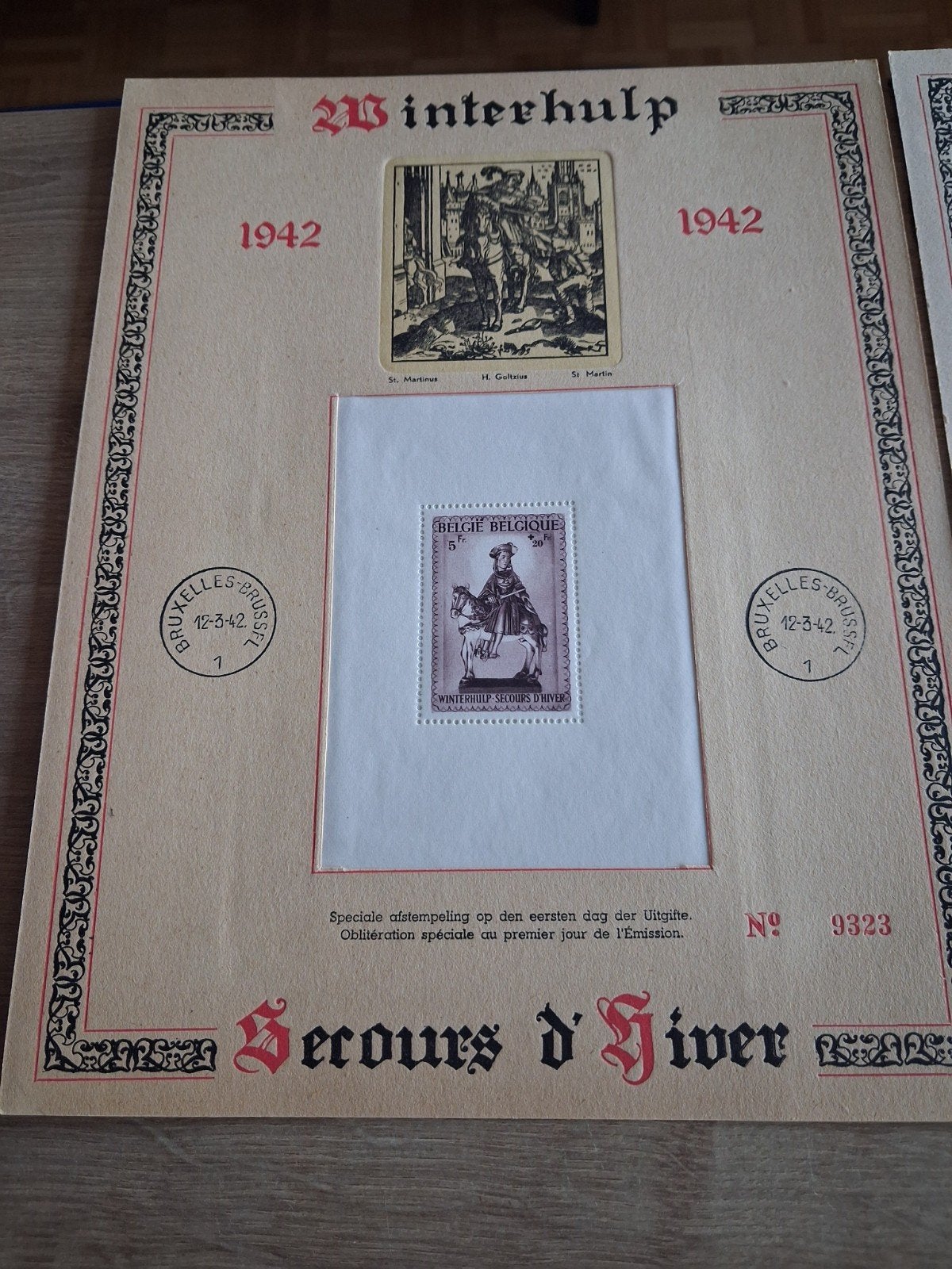Winterhulp 1942 Saint Martin, Avec timbre, Enlèvement ou Envoi, Non oblitéré, Non oblitéré
