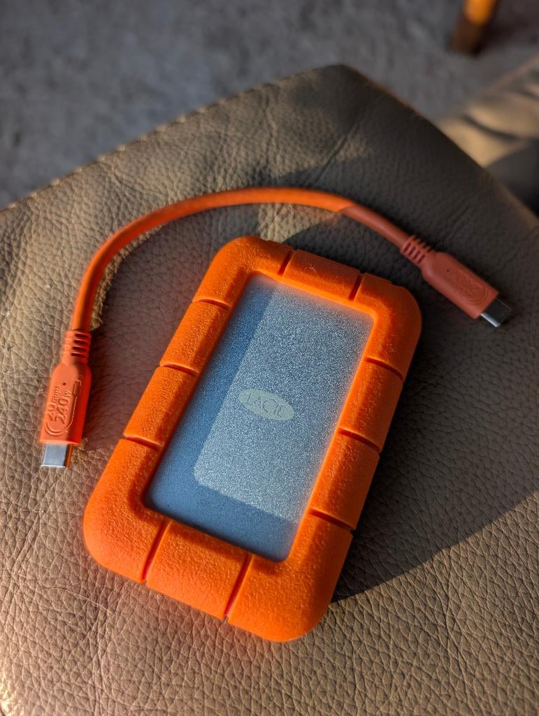 LaCie externe SSD van 2 TB, Computers en Software, LaCie, SSD, Ophalen of Verzenden, Zo goed als nieuw