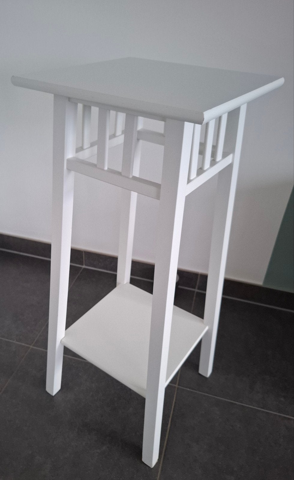 Witte plantenstandaard van de IKEA LANTLIV serie., Ophalen, Gebruikt