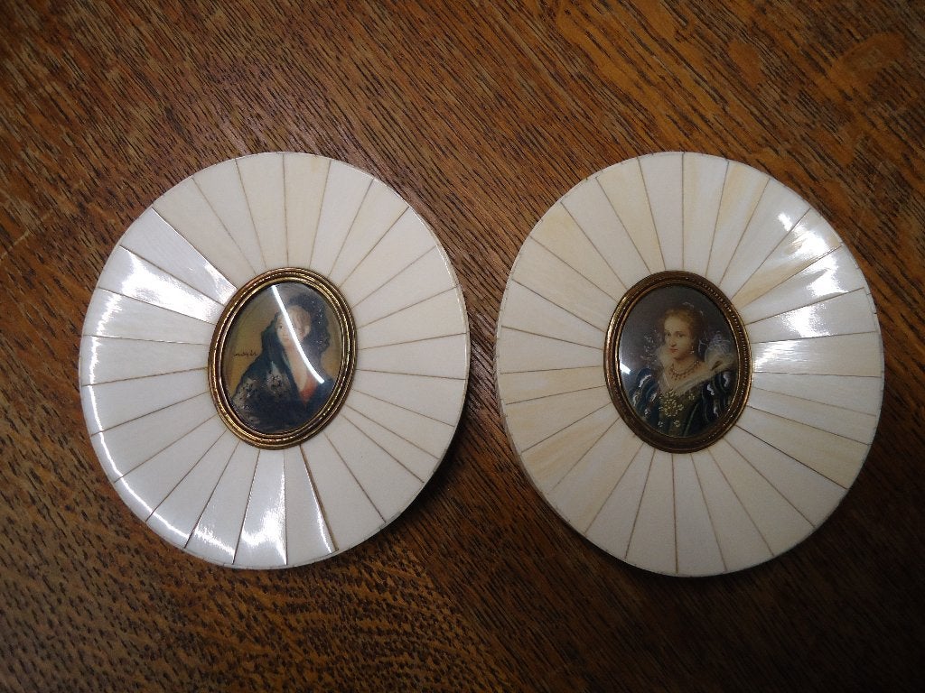 MINIATUUR SCHILDERIJTJES, Enlèvement ou Envoi, Classique, Portrait ou Personnes