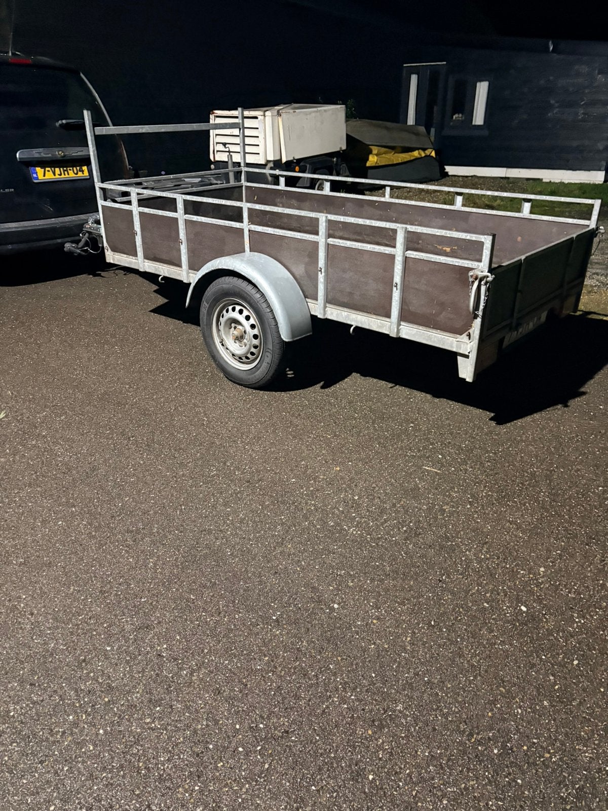 Nette gebruikte aanhangwagen 258x128, Ophalen, Gebruikt